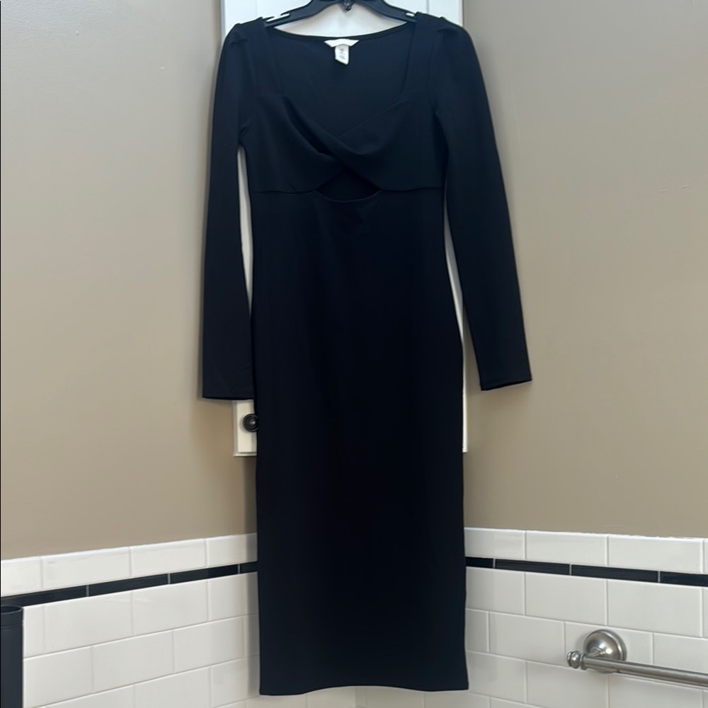 H&M Sexy Black Sheath Cutout Cocktail Dress - Picture 7 of 12